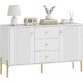 Meuble cuisine blanc 120 cm avec deux portes et espace rangement fonctionnel