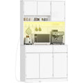 Meuble de cuisine avec prises electriques integrees et espaces de rangement fonctionnels