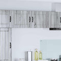 Lot de 2 meubles muraux gris Sonoma 50 x 31 x 40 cm avec structure robuste pour rangement pratique en cuisine ou salon